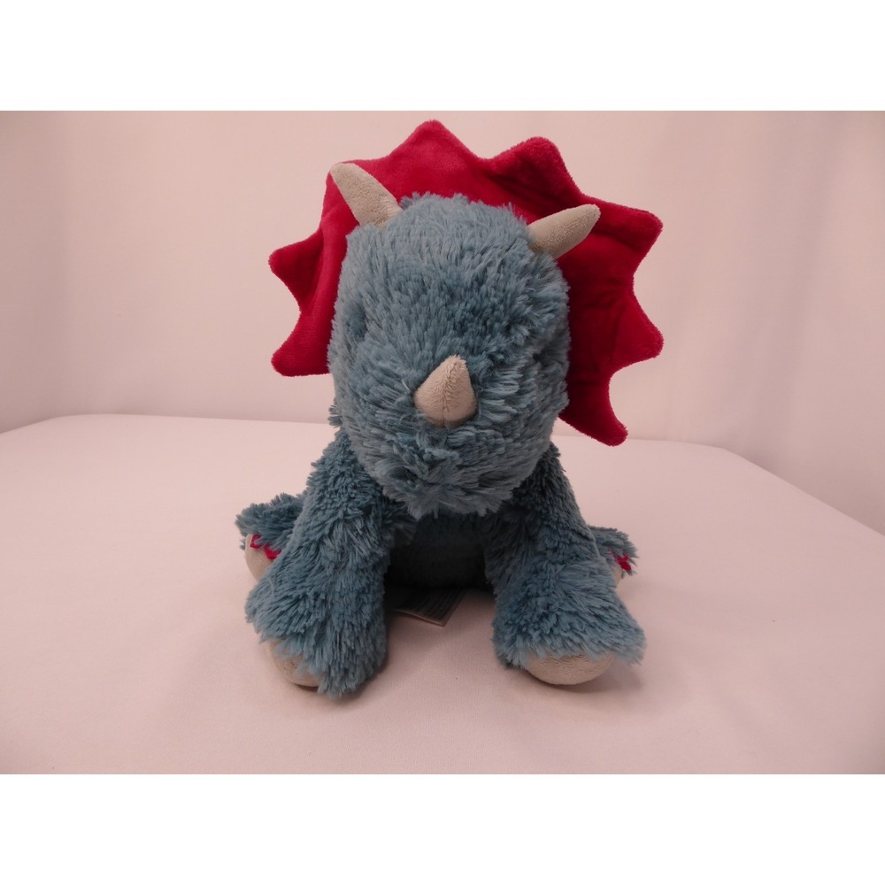 Warmies Triceratops Microwavable Plush Blue Pink Dinosaur 11"
